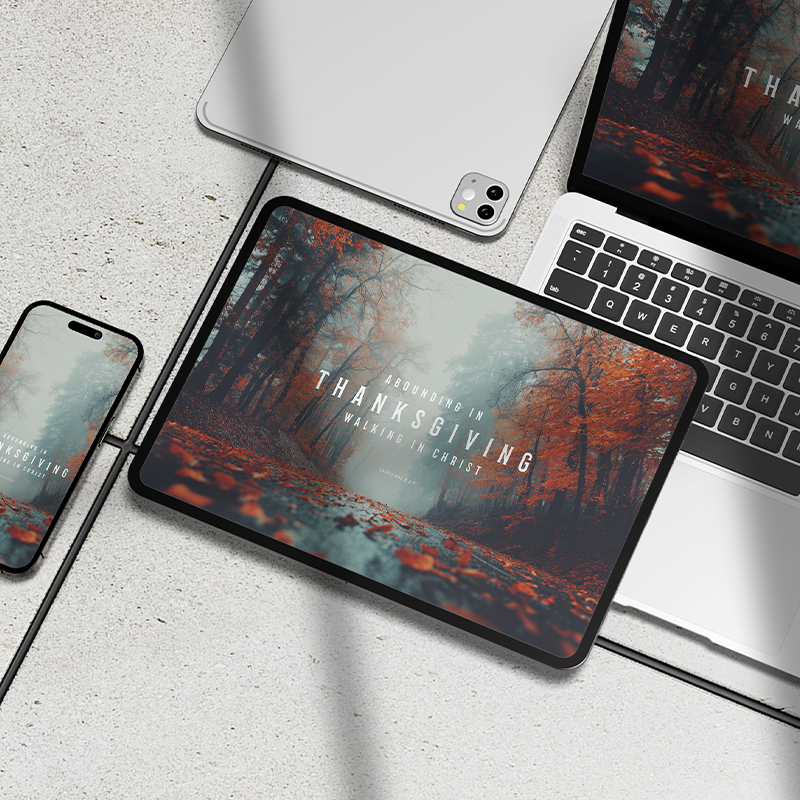 Abounding in Thanksgiving Wallpaper Pack