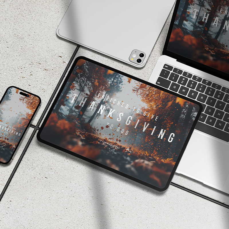 Enriched for Thanksgiving Wallpaper Pack